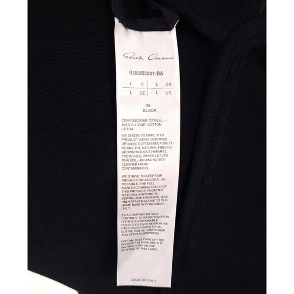 Rick Owens Black Oversized Hoodie - Picture 11 of 14